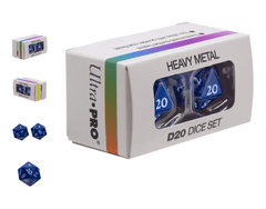 UP DICE - D20 - HEAVY METAL VIVID BLUE